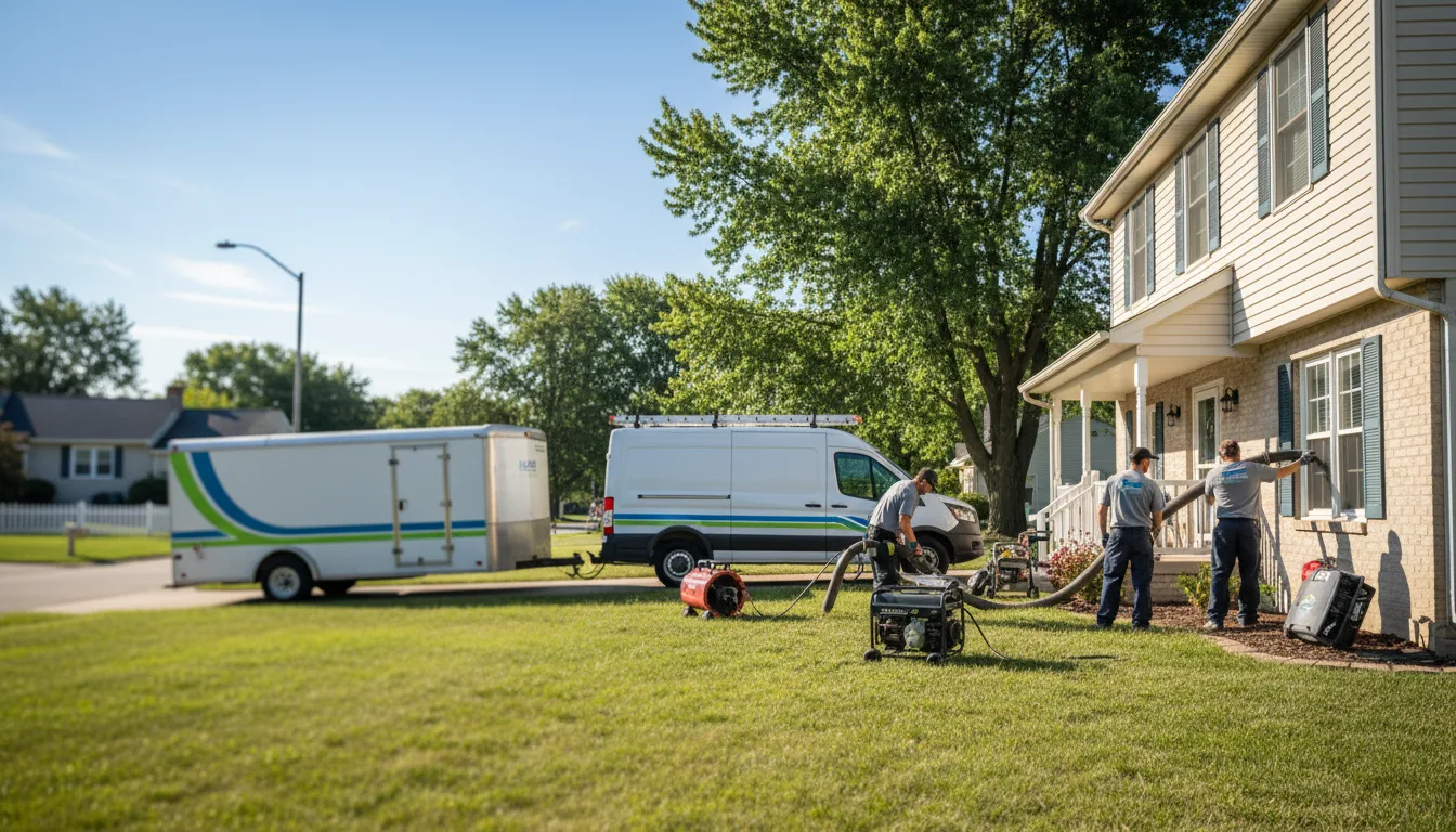 Flooded Basement Restoration And Cleanup With Repair in Vanlue, OH near me